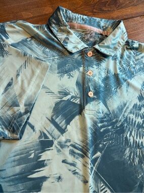 PUMA Mens MATTR Palm Leaves Fashion Golf Polo Shirt 532979-02 Medium